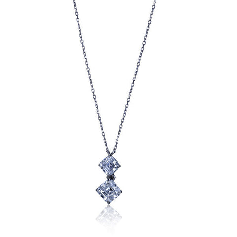 Diamond & Platinum Pendant Necklace