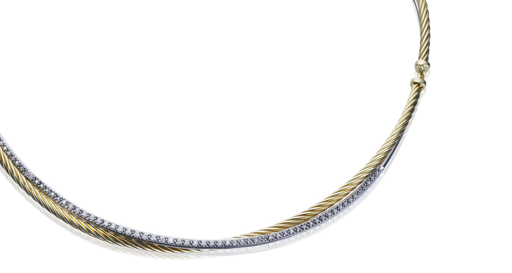 2-Tone Collar Necklace
