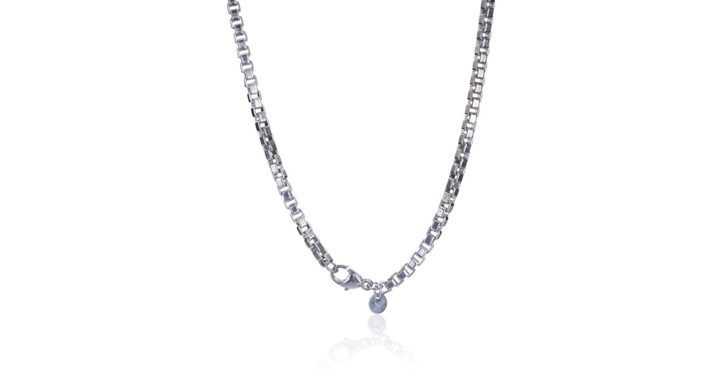 Silver Box Chain Necklace