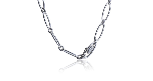 Interlinking Heart Silver Chain for Permanent Jewelry Elsa