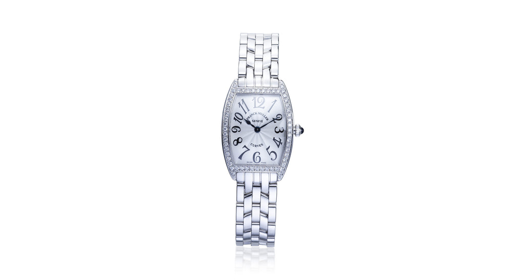 Curvex Stainless Steel Diamond Bezel Watch