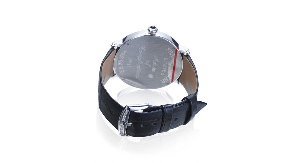 Round Stainless Steel Diamond Bezel Watch