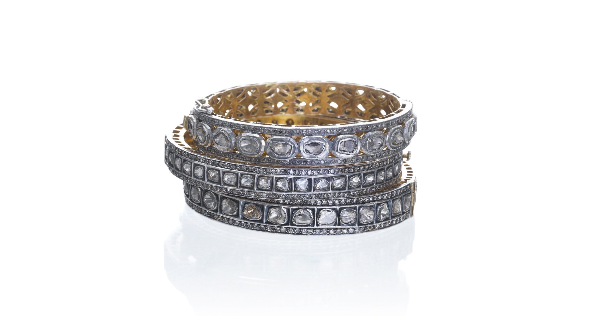 Emily Polki And Diamond Bangle – Tyaani Jewellery LLP