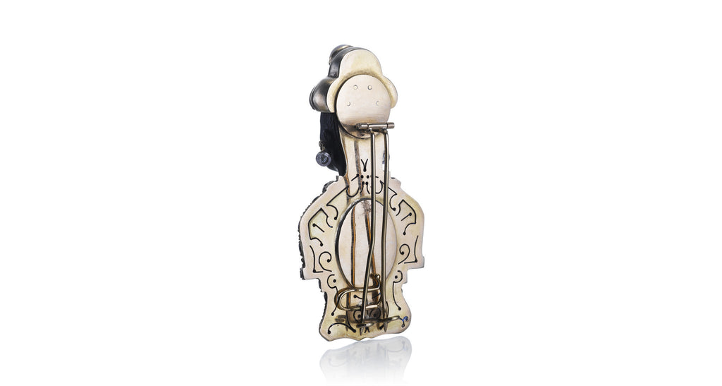 Jewel Encrusted Blackamoor Pin