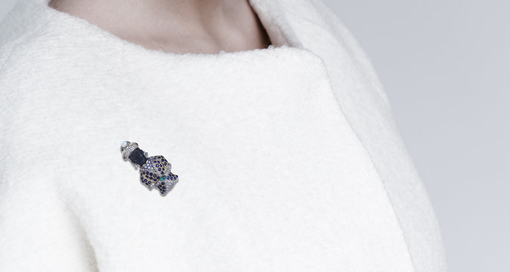 Jewel Encrusted Blackamoor Pin