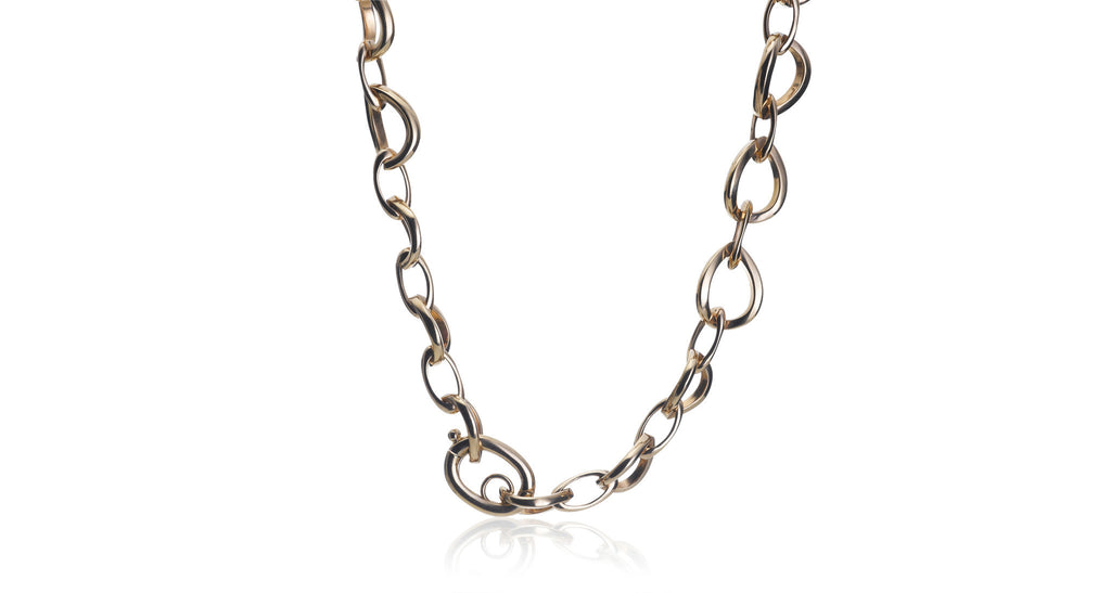 Multi-Colored Sapphire & Diamond Gold Necklace