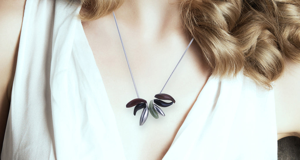 Multi-Pendant Silver Necklace