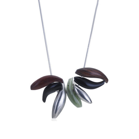 Multi-Pendant Silver Necklace