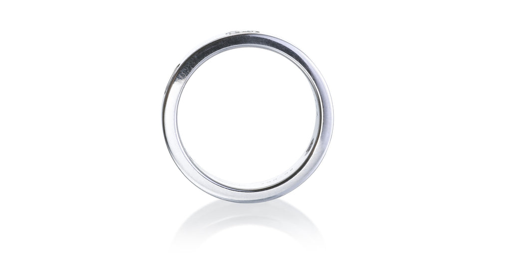LOVE Ring, White Gold & 3 Diamonds