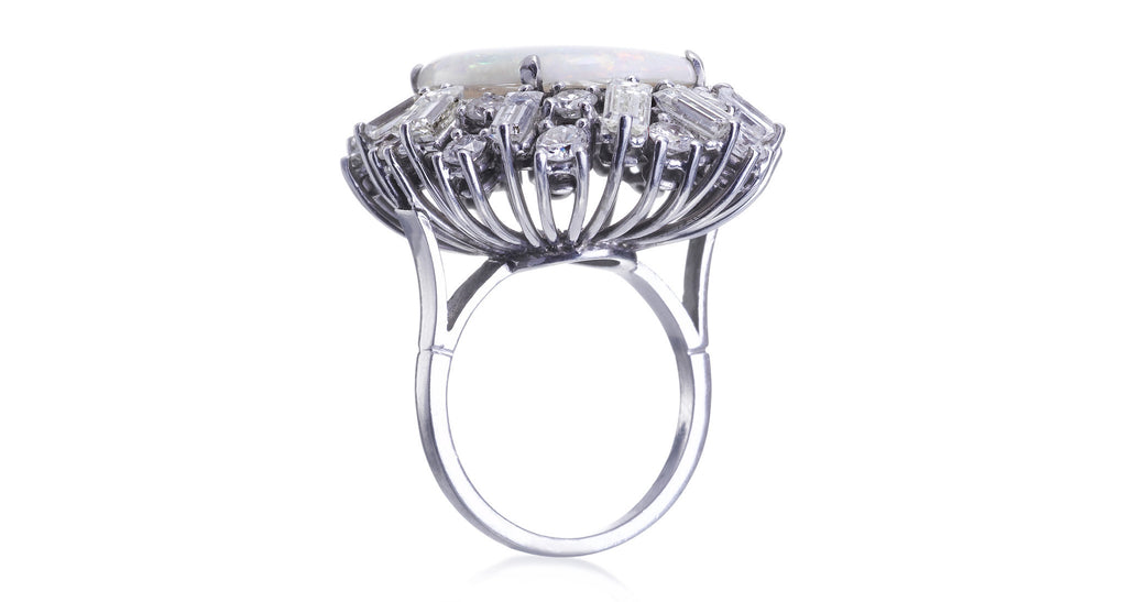 Opal & Diamond Ring