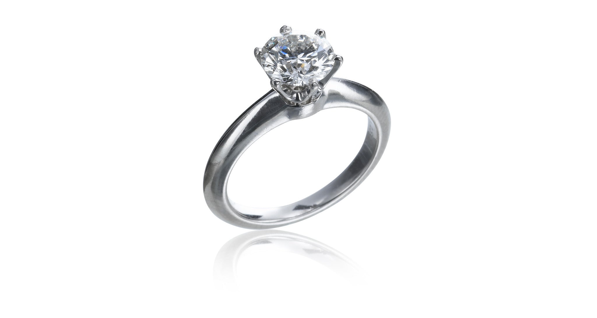 Criss Cut Lab Diamond Solitaire Ring | Ouros Jewels