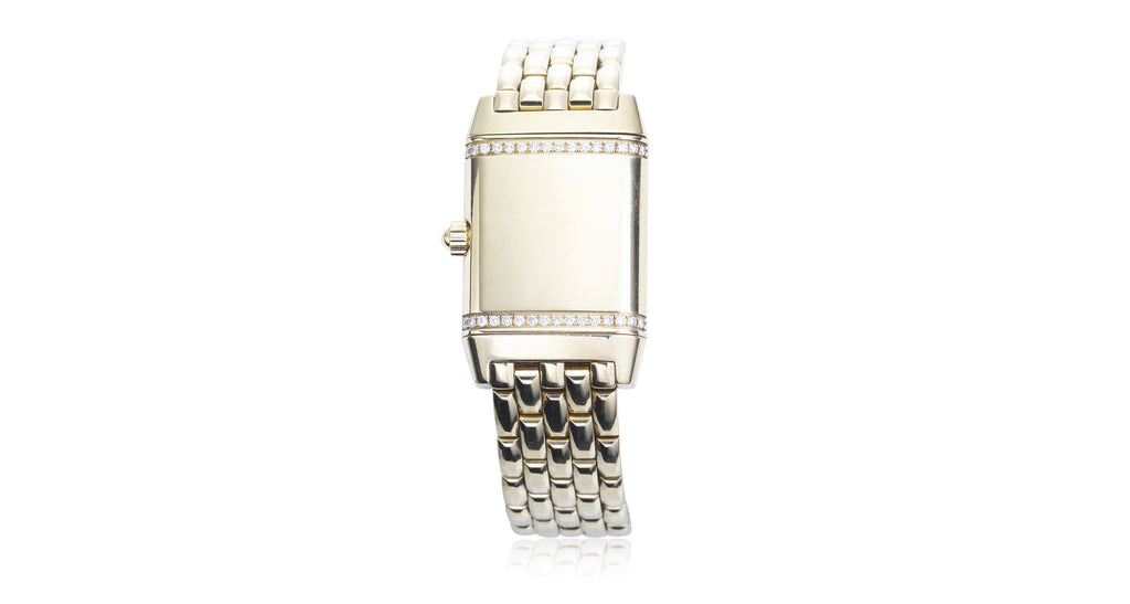 Diamond ‘Reverso’ Gold Watch