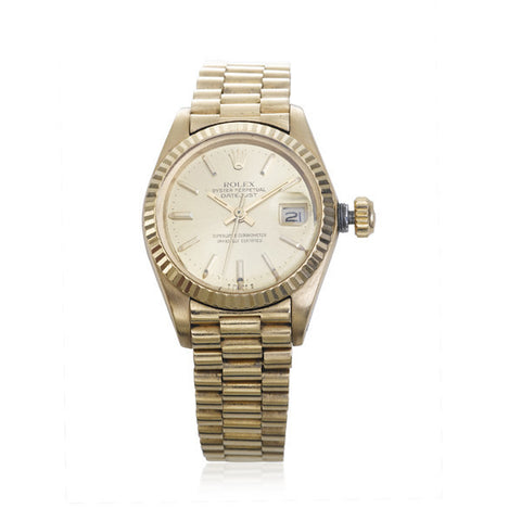 Men's 'Oyster Perpetual' Date-Just Gold Watch